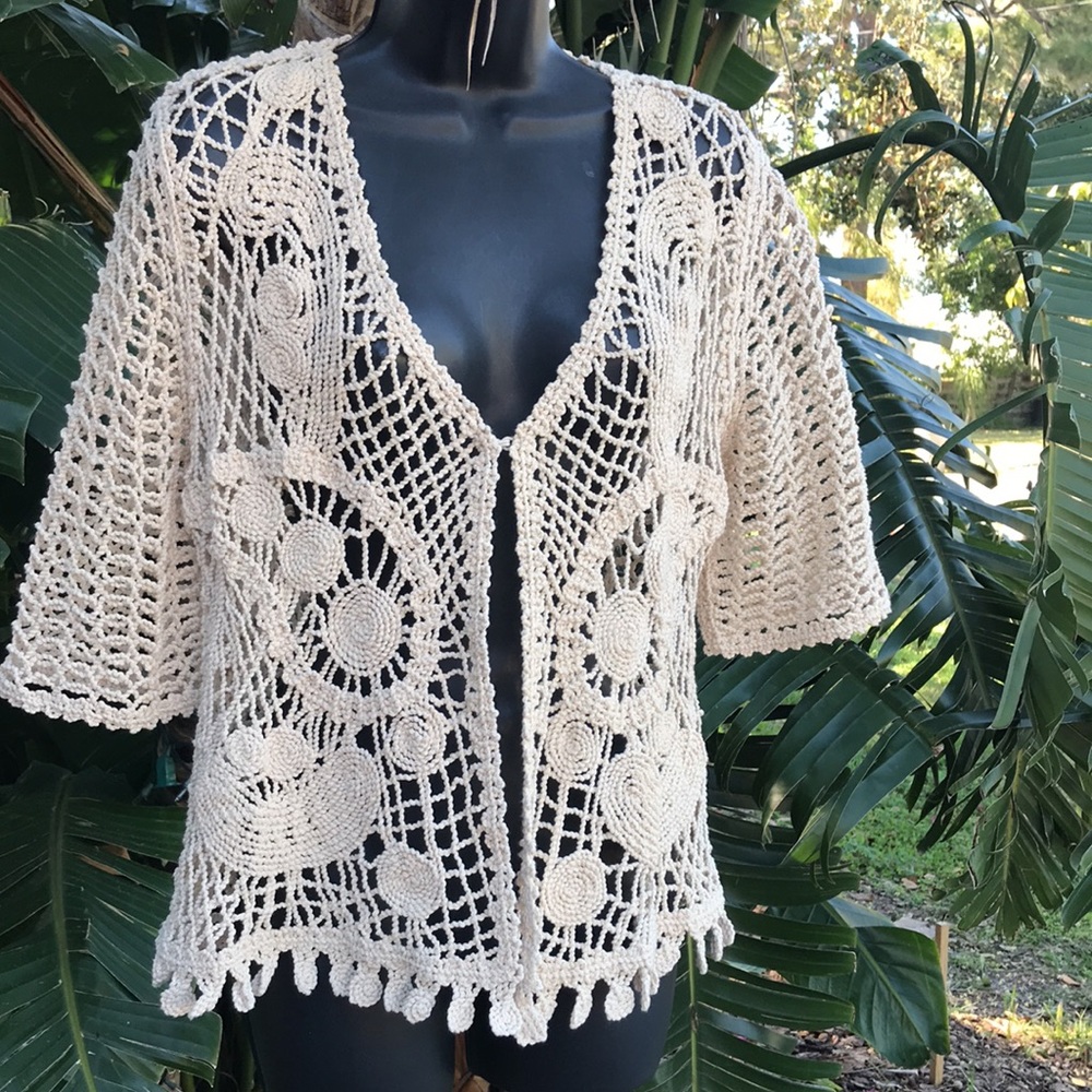 Chicos crochet lace cardigan - Picture 3 of 7